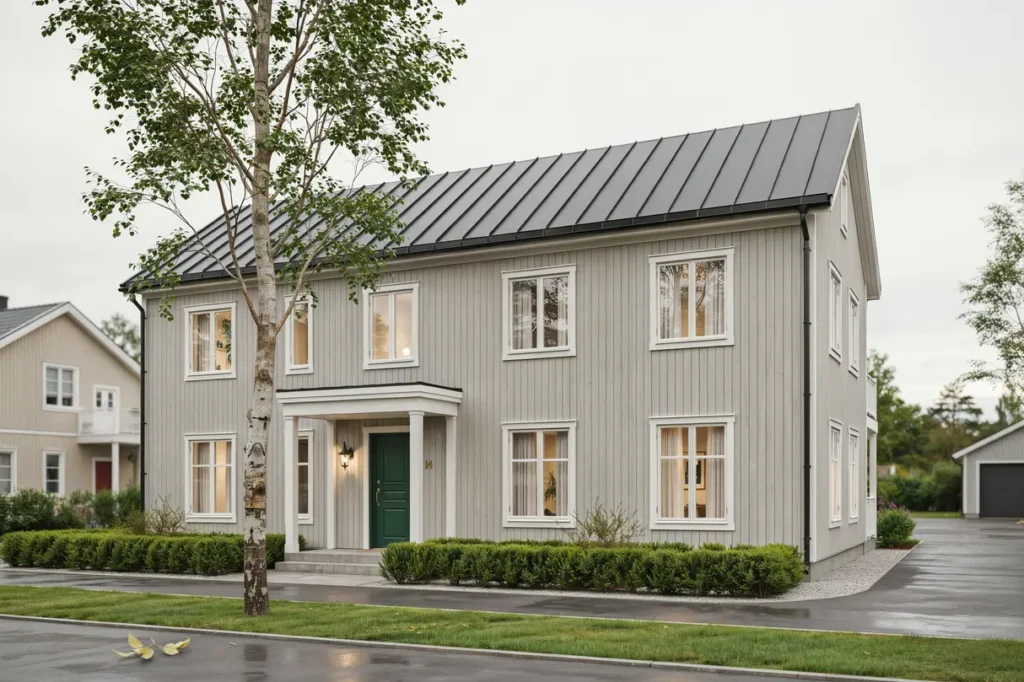 fasadrenovering och till ggsisolering av villa i st ket