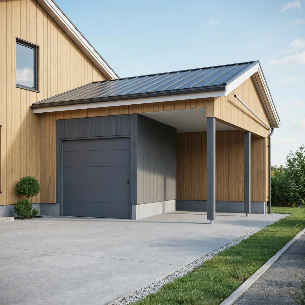 bygga carport garage skogas kallhall jarfalla stockholm